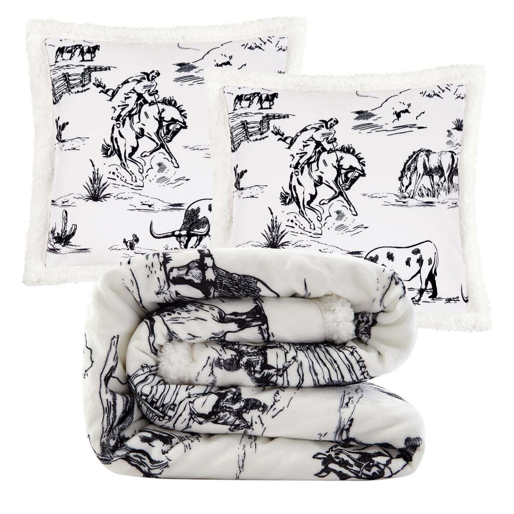 Rustic Ranch Pillow & Throw