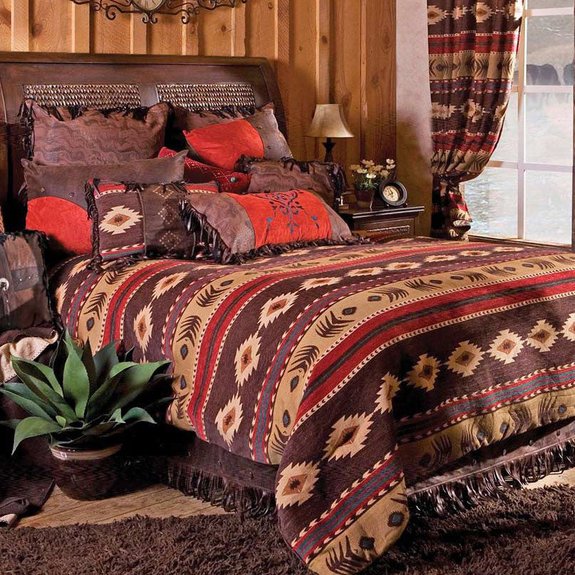 San Angelo Stripes Chenille Bedding Collection
