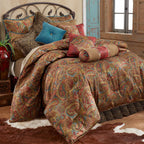 San Angelo Comforter Sets with Leopard Bedskirt