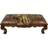 San Sebastian Bench - Hair on Hide & Rustic