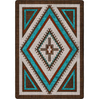 Southwest Nights Turquoise Rug - 4 x 5
