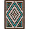 Southwest Nights Turquoise Rug - 5 x 8