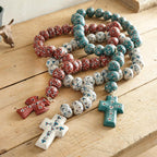 Southwest 25 Inch Rosary Beads - Turquoise
