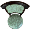 Spanish Heritage Swivel Barstool with Back - Turquoise