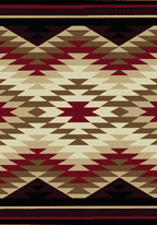 Star Burst Red Rug Collection