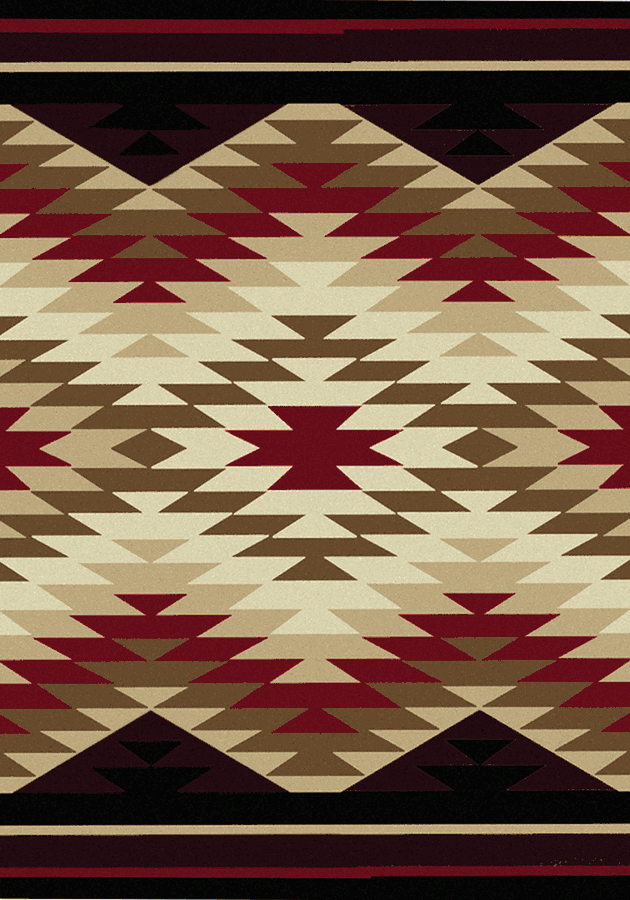 Star Burst Red Rug Collection