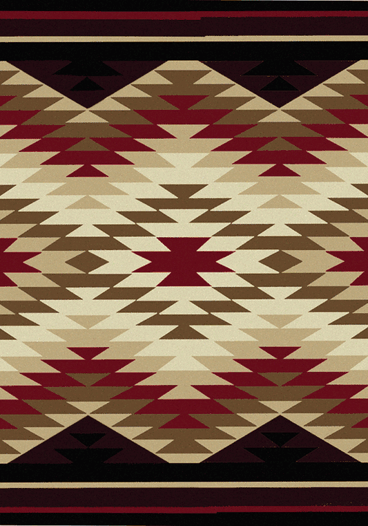 Star Burst Red Rug Collection
