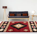 Star Vision Burgundy Rug - 3 x 8