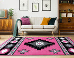 Star Vision Pink Rug - 5 x 8