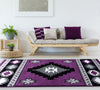 Star Vision Plum Rug - 5 x 8