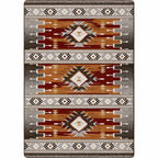 Sunset Path Rust Rug Collection