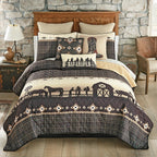 Sunset Ranch Diamonds Pillow