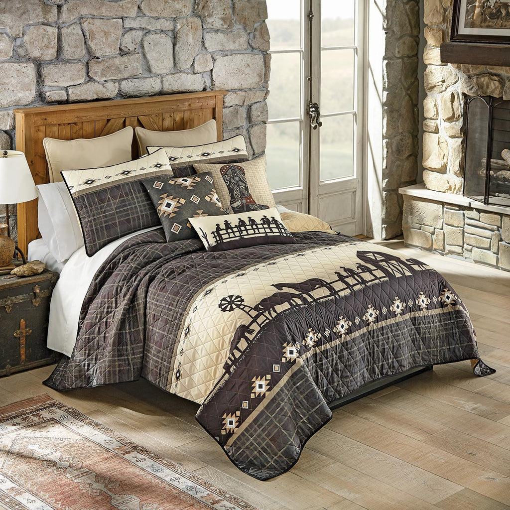 Sunset Ranch Diamonds Pillow