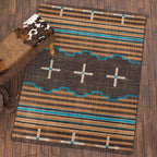 Three Chiefs Suede & Teal Rug Collection