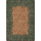 Tooled Turquoise Rug - 3 x 4
