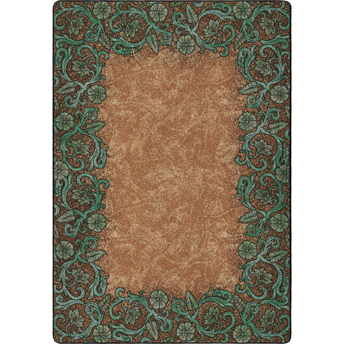 Tooled Turquoise Rug Collection