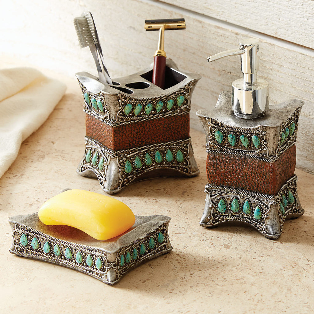 Tribal Turquoise Tissue Box