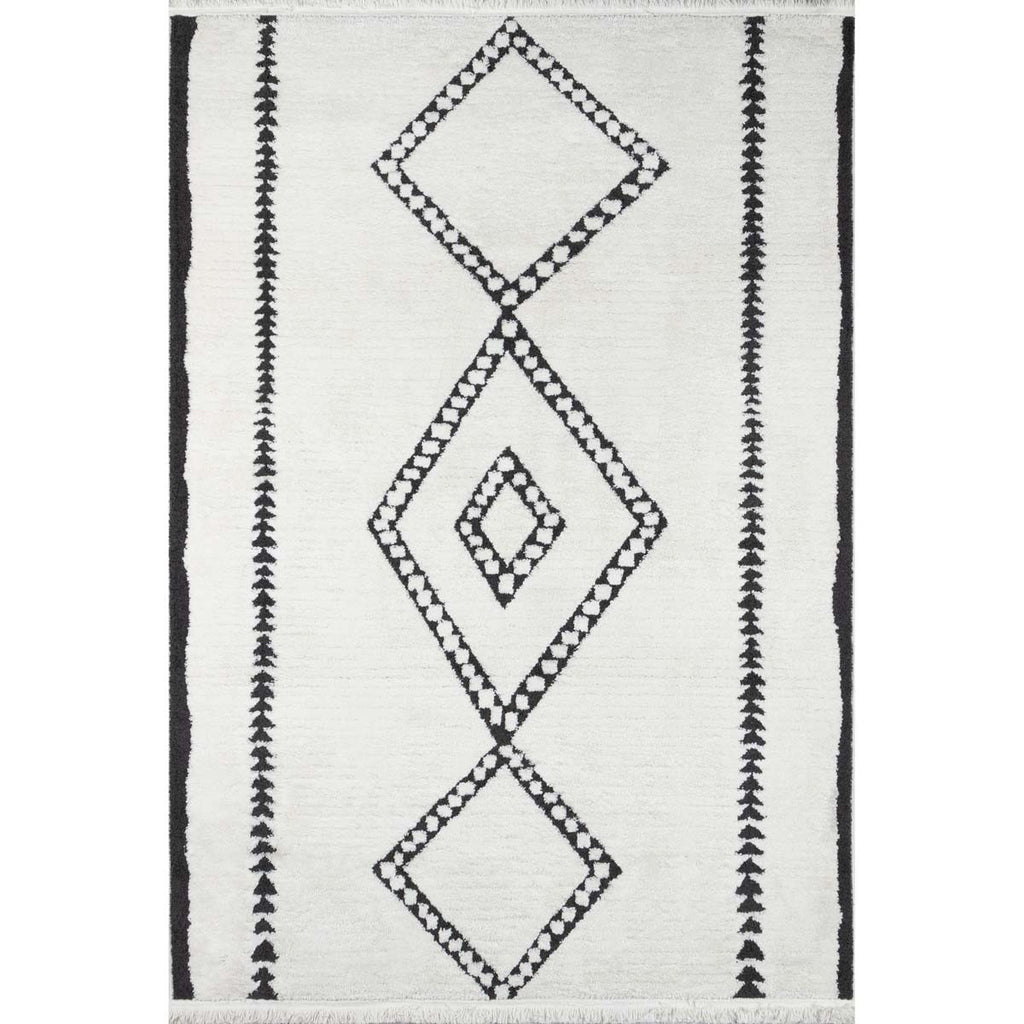 Triple Diamond Ivory Rug Collection