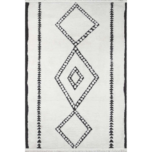 Triple Diamond Ivory Rug Collection