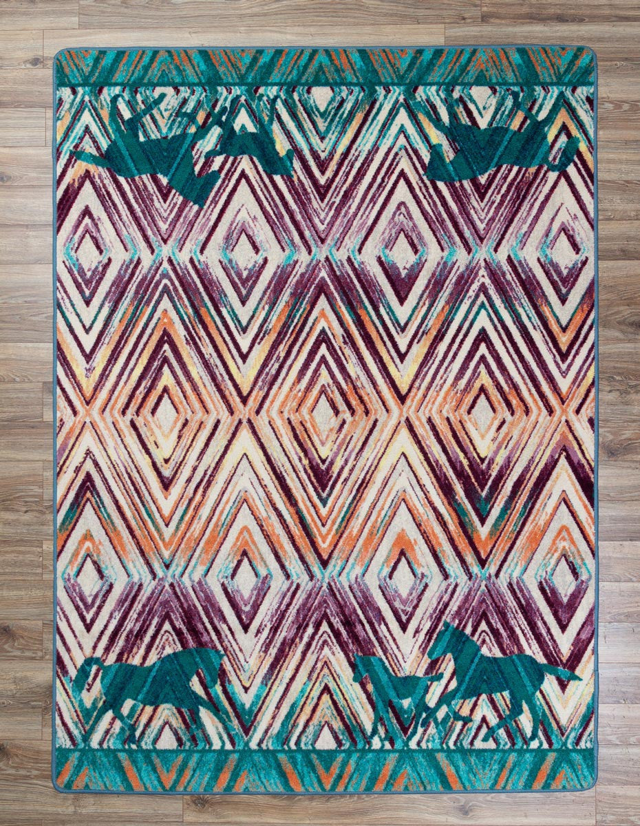 Trotting Horses Rug Collection