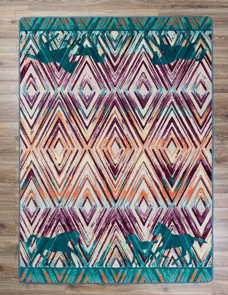 Trotting Horses Rug Collection