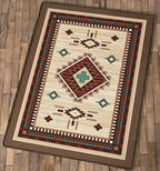 Turquoise Cross Rug - 8 x 11