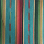 Turquoise Stripe Serape Fabric Placemats - Set of 4
