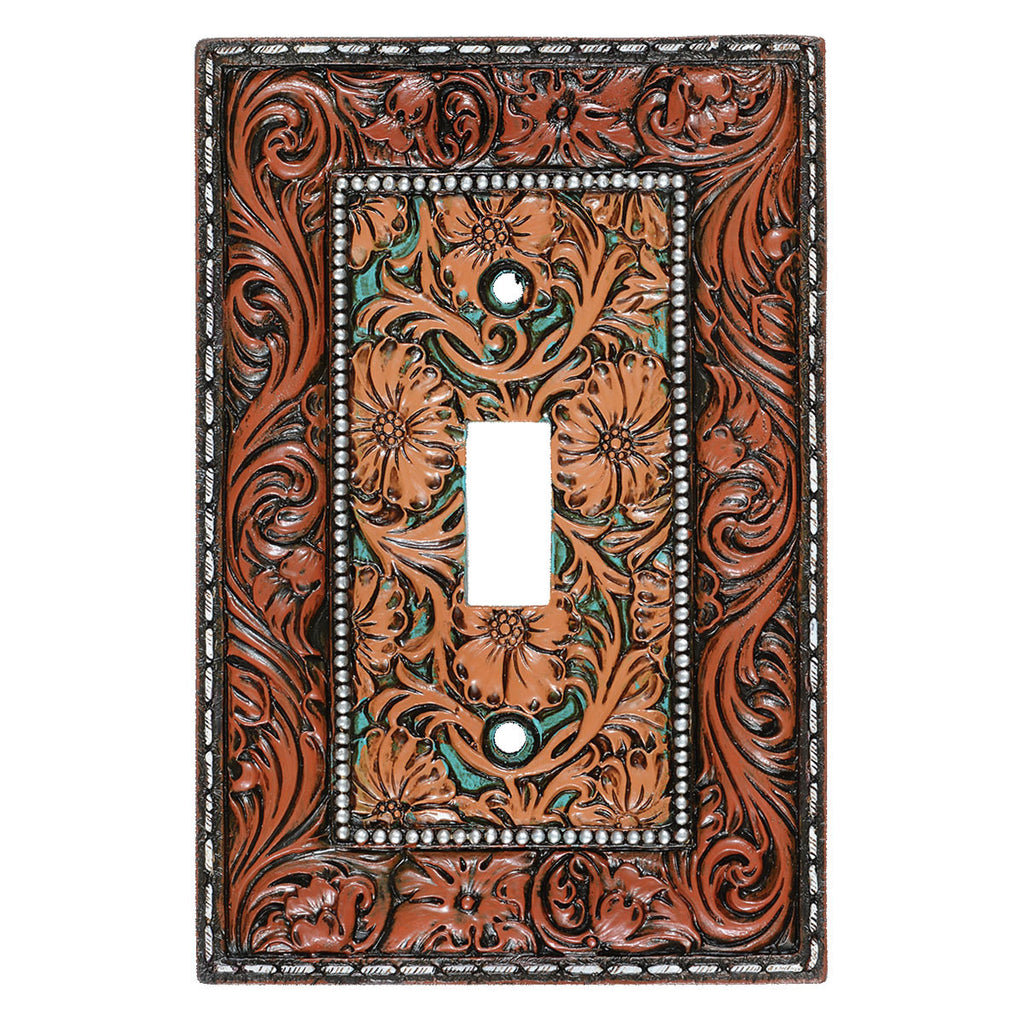 Vaquero Tooled Leather Switch Covers