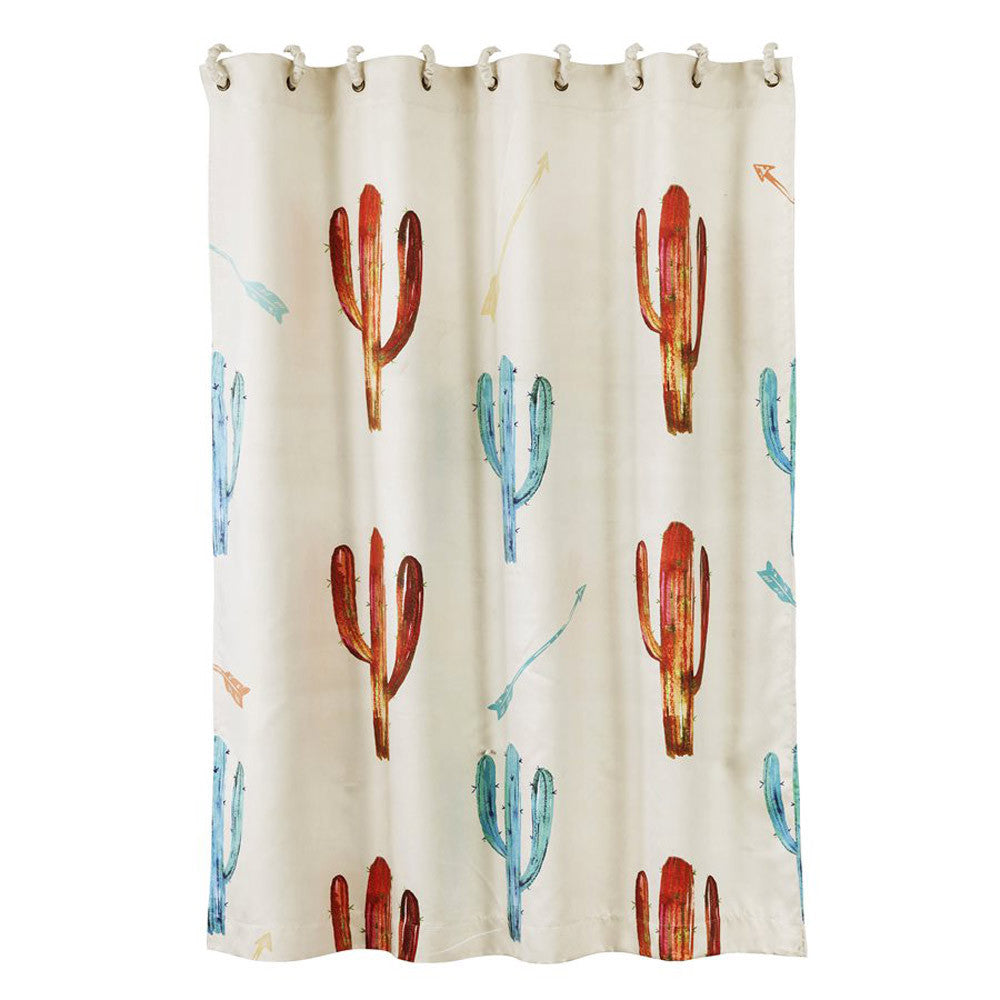 Free Spirit Cactus Shower Curtain