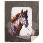 Watercolor Horse Pillow & Throw