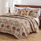 Western Medallions 3pc Quilt Bed Set - King