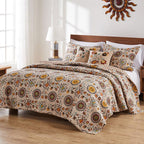 Western Medallions 4pc Bonus Quilt Bed Set - Twin - OUT OF STOCK UNTIL 07/06/2026
