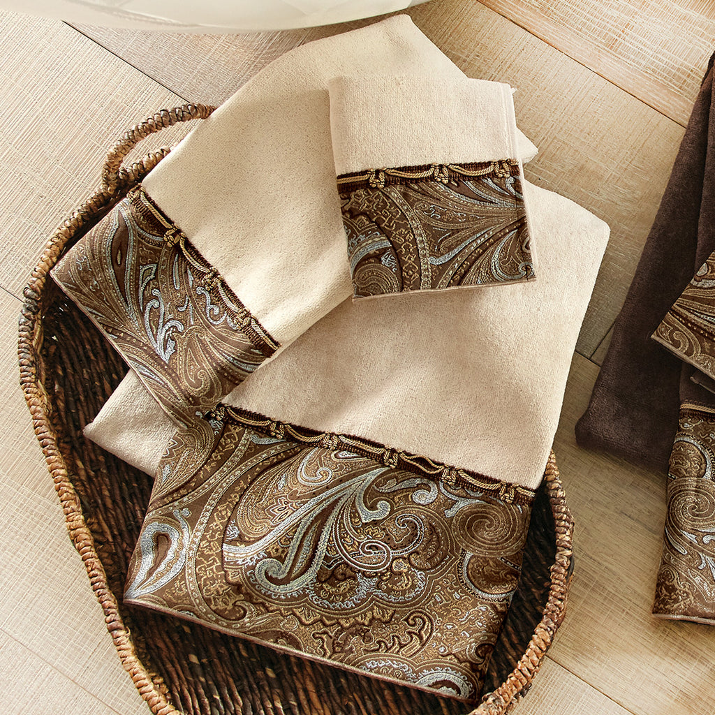 Western Paisley Linen Hand Towel - SALE