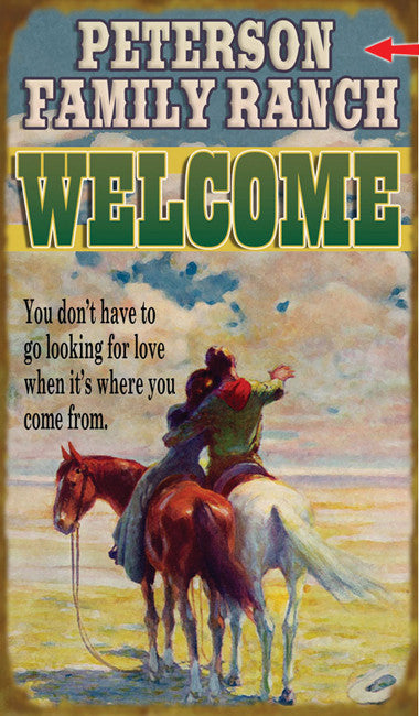 Western Welcome Sign