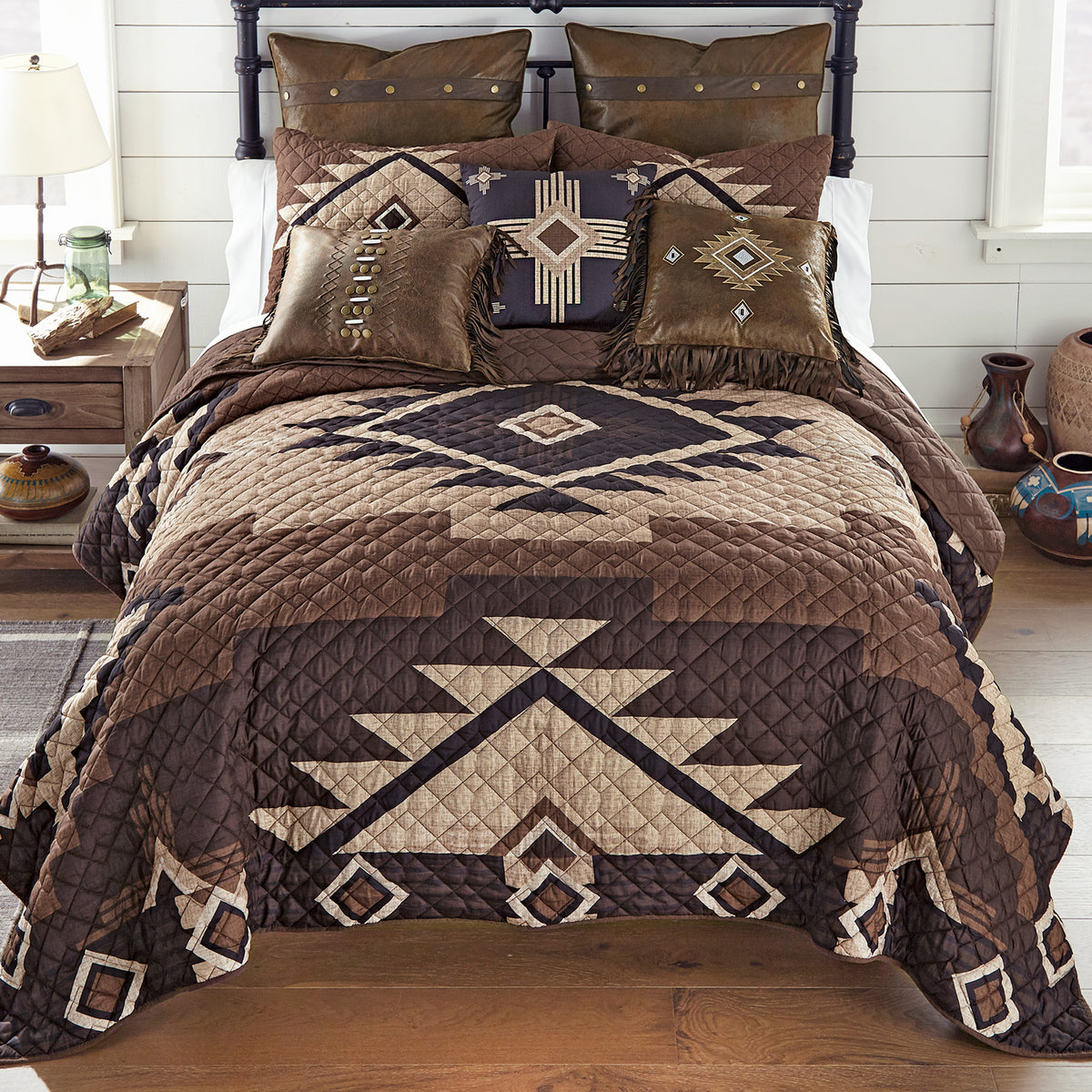 Whiskey Creek Quilt Bed Set - Queen