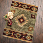 Whiskey River Sage Rug Collection