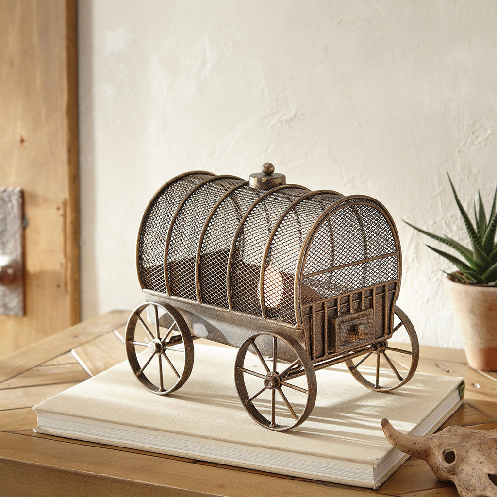 Wild West Metal Wagon Lantern