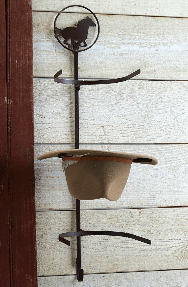 Horse Over-the-Door Cowboy Hat Rack- SALE Lone Star Western Decor - Main Image