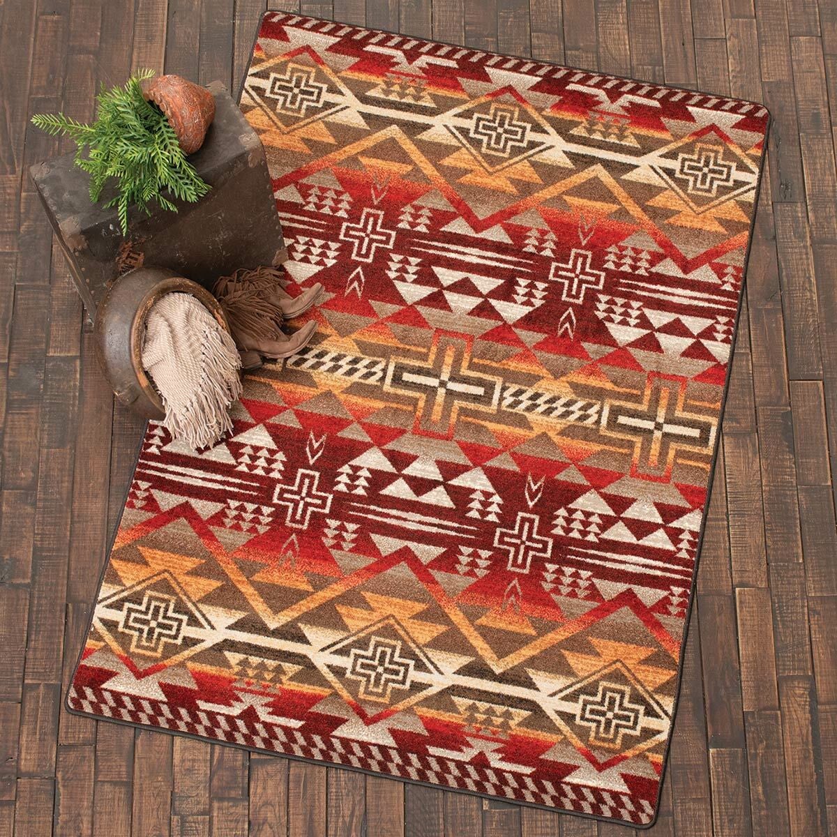 Teton Spirit Bonfire Rug - 3 x 4 | Lone Star Western Decor