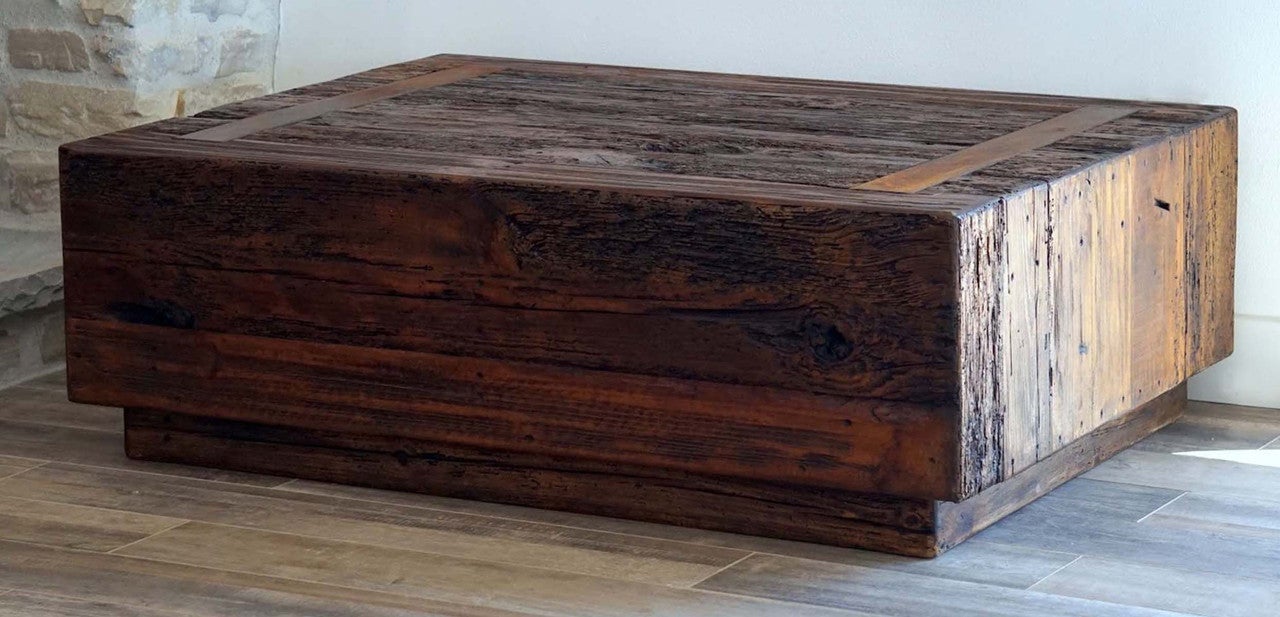 Rustic Iron & Wood Coffee Table Lone Star Western Decor