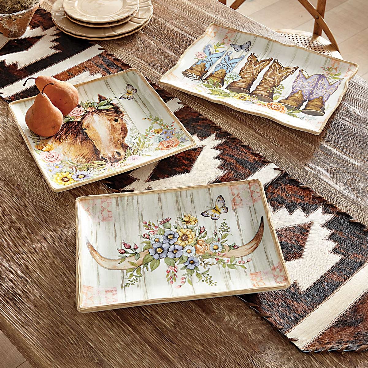 Highland Ranch Rectangular Platter - Small | Lone Star Western Decor