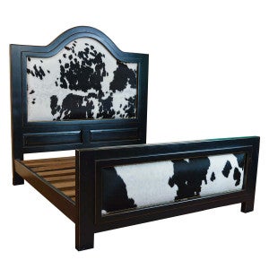Black & White Cowhide Bedroom Furniture