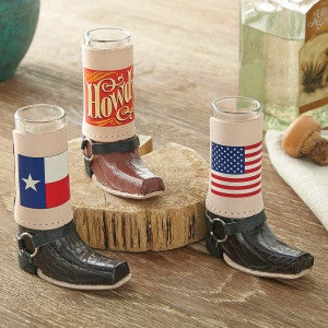Cowboy Boots Shot Glasses