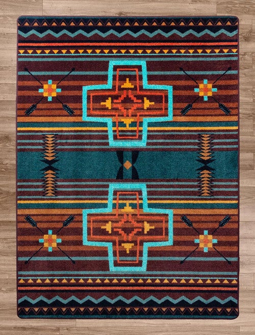 Arrow Path Blue Rug Collection