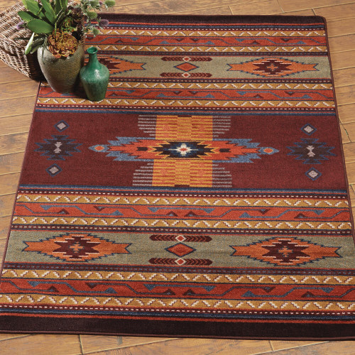 Phoenix Burgundy Rug Collection