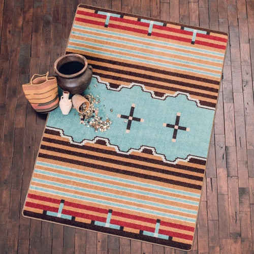 Big Chief Turquoise Rug Collection