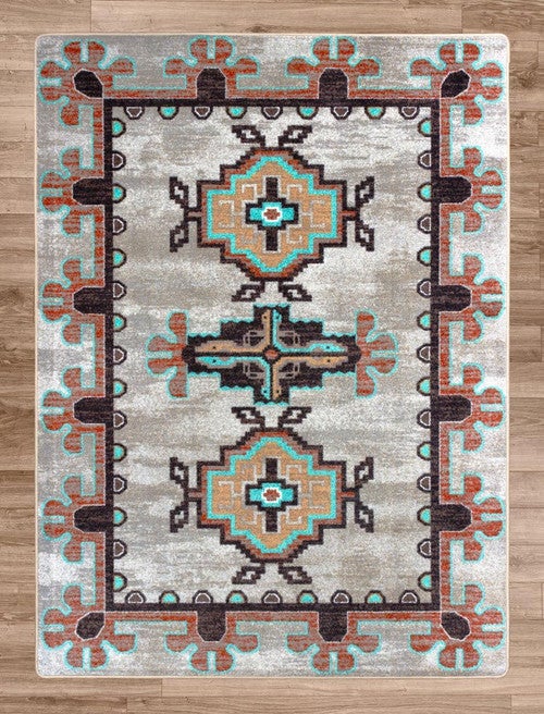 Bozeman Turquoise Rug Collection