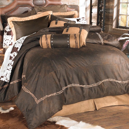 Chocolate Barbed Wire Bedding Collection