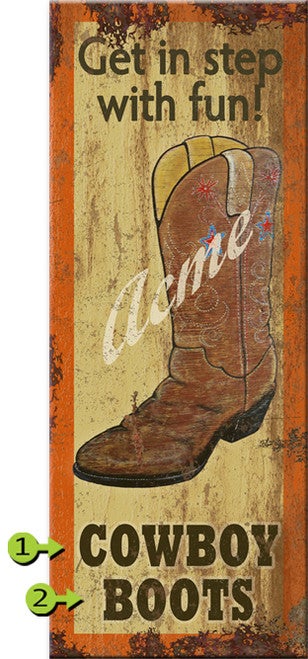 In Step with Fun Personalized Signs