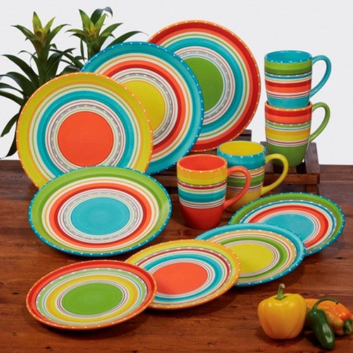 Sunrise Stripes Dinnerware Collection